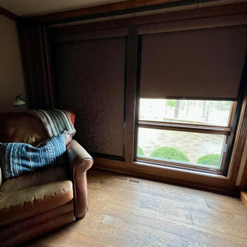 East Troy- Roller Shades with tracks, Roman Shades