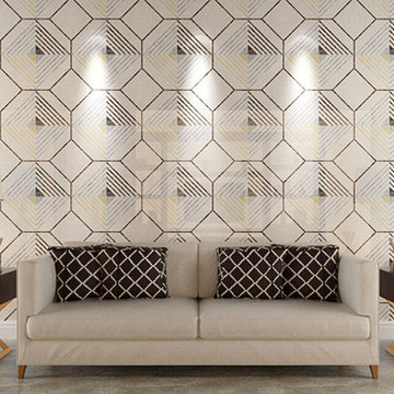 Water Jet Mosaics in Various China Projects