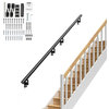 VEVOR 7 ft Wall-Mount Handrail Stair Railing Aluminum Alloy w/ Installation Kit