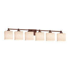 Clouds Tetra 6-Light Bath Bar, Rectangle, Bronze, Clouds