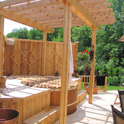 Assembling as Cedar Hot Tub - Hot Tubs