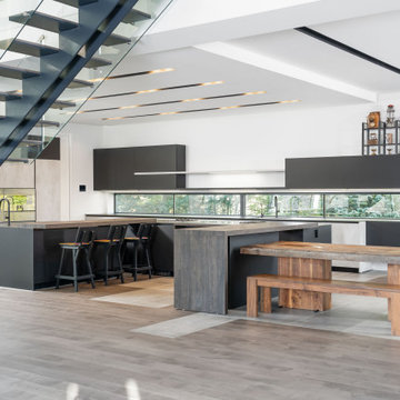 Kitchen Overview with Double Island