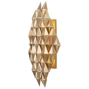 Forever 2 Light Wall Sconce in French Gold