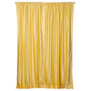 Yellow Rod Pocket  Velvet Curtain / Drape / Panel   - 60W x 108L - Piece