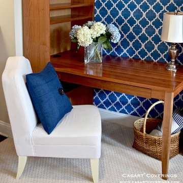 MoRockAnSoul - Moroccan Inspired Casart Blue Arch wallcovering detail