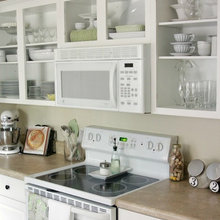 open shelves