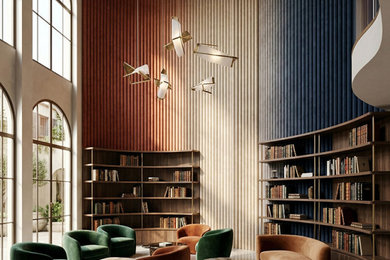 Living room photo in Toronto