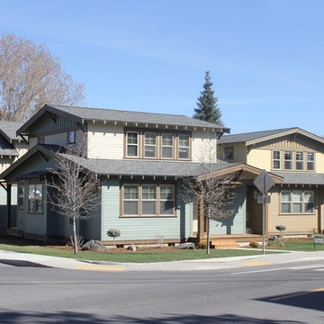 Exterior of two-lot infill, Bend, Oregon