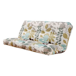 Series Futon Mattress with premium Cover in English Garden - Futon Mattresses