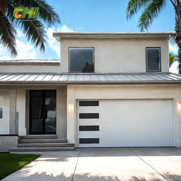 China Factory Custom Flush Modern Single Car Garage Door for Bulk Orders