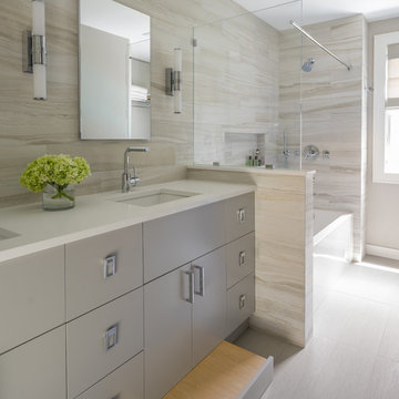 Hingham, MA - Contemporary Kitchen, Baths, Interiors