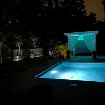 Pool, Basketball Court, and Retaining Wall in Silver Spring, MD