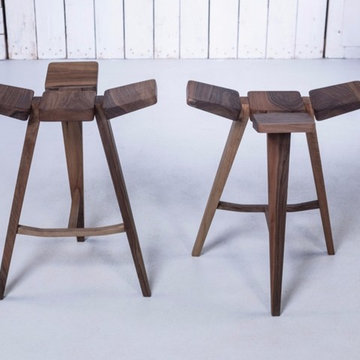 Danish Solid Ash Wood Counter Stool