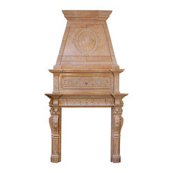 Bordeaux Mantel with Overmantel - Fireplace Mantels