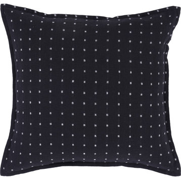 Brittany Decorative Pillow, Black and White