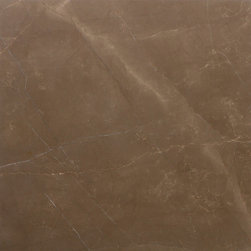 Marble Slab Caf&eacute; Bruno Brown 18" x 18" - Wall And Floor Tile