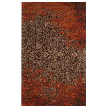 Safavieh Classic Vintage Collection CLV224 Rug, Rust/Brown, 5' X 8'