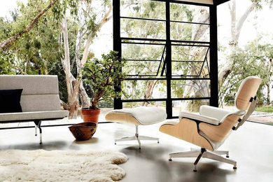 Eames Style Lounge Chair and Ottoman by Barcelona Designs