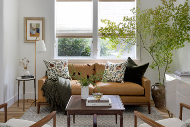 Inspiration for a transitional living room remodel in Seattle