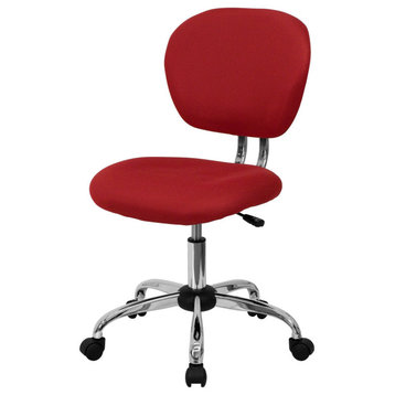 Roseto FFIF83403 23-1/2"W Mesh Swivel Task Chair - Red