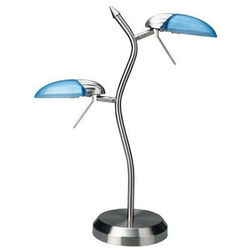 Halogen 2-Lite Table Lamp Ps/L/Blu 35Wx2