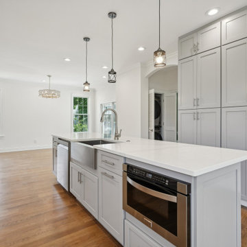 Kitchen Island & Pantry Wall | Second Level Addition New Milford NJ