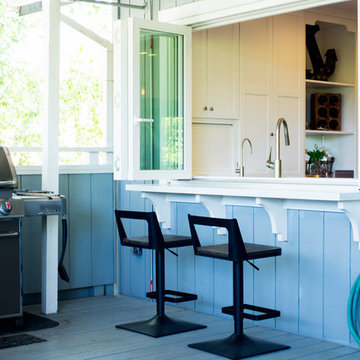 Bar seating at Folding window