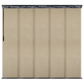 Aldi 5-Panel Track Extendable Vertical Blinds 58-110"W