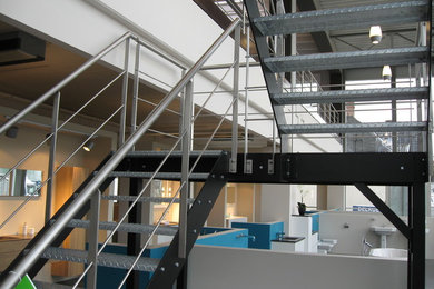 Staircase - industrial staircase idea in Other