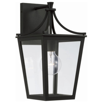 Adair 1-Light Outdoor Wall Lantern, Black