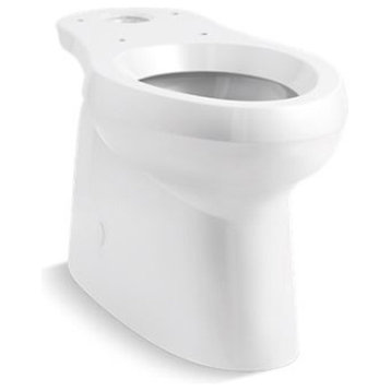 Kohler Cimarron Comfort Height Elongated Toilet Bowl with Skirted Trapway, White