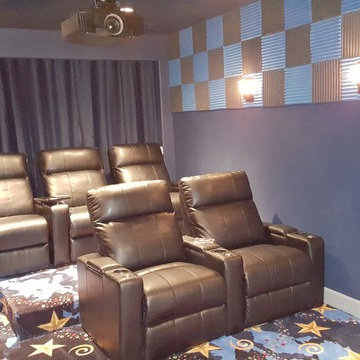Starry Night Home Theater Room