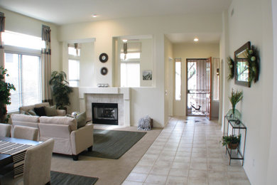 Inspiration for a mid-sized contemporary living room remodel in Other