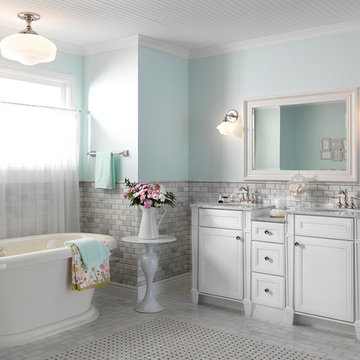 Norton Bathroom Vanity in Snowdrift on Maple
