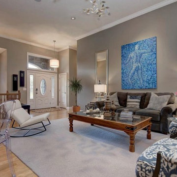 Elegant & Art-Filled Living Room