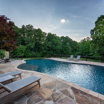 Luxury Vanishing Edge Pool with Copper Scuppers