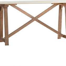 MARBLE-TOP CONSOLE TABLE - Console Tables