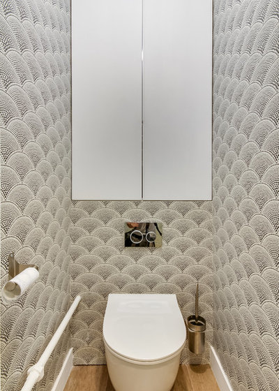 Contemporain Toilettes by Nadia USAI Interieurs