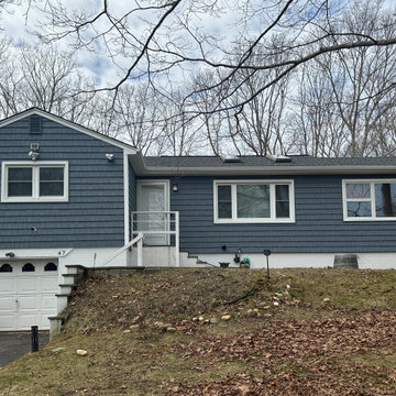 Sag Harbor Siding - Harbor Blue Shakes & Dutch Lap | Alpha Windows & Siding