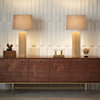 Guild Nines Diabox Credenza, Solid Walnut and Satin Brass