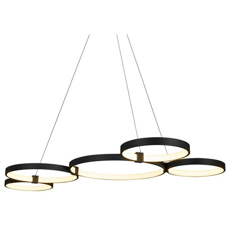 Capella LED Chandelier, Black