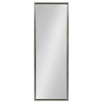 Evans Framed Full Body Wall Panel Mirror, Silver