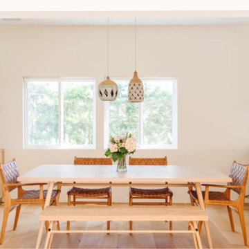 Select Rift & Quarter Sawn White Oak Plank Flooring, Dining Room