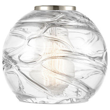 Deco Swirl 6" Glass, Clear