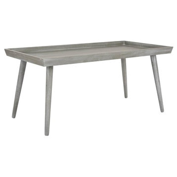 Safavieh Nonie Coffee Table With Tray Top, Slate Gray
