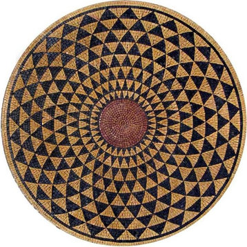 Round Stone Mosaic, Dunya, 35"x35"