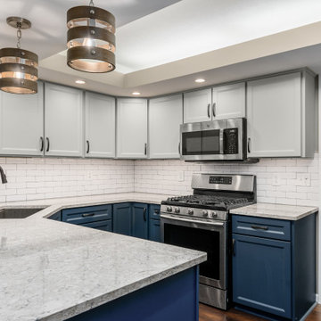 Two-Tone Kitchen Remodel Done With Cabinet Refacing