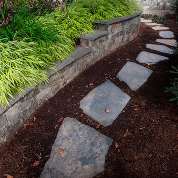 Flagstone Path & Retaining Wall