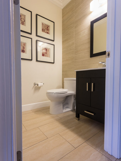 Cloakroom Design Ideas, Renovations & Photos with Dark Wood