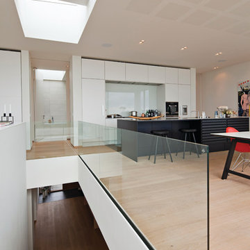 Pocket doors in modern home